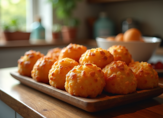 Cannelés au chorizo : une belle manière d’épater vos convives Chorizo cannelés dorés sur un plateau en bois rustique