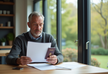 Déclaration résidence secondaire étranger : obligations et règles à respecter Homme d'âge moyen examinant documents et passeport
