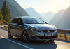 Peugeot 308 GTI automatique sur une route de montagne en journée
