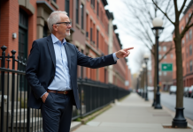 Impact du zonage urbain aux Etats-Unis : analyse des villes américaines Urbaniste pointant vers bâtiments contrastés en ville