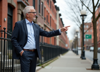 Impact du zonage urbain aux Etats-Unis : analyse des villes américaines Urbaniste pointant vers bâtiments contrastés en ville